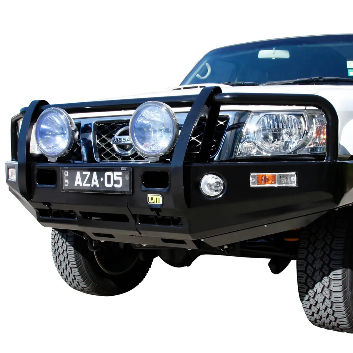 TJM OUTBACK BULL BAR BLACK STEEL