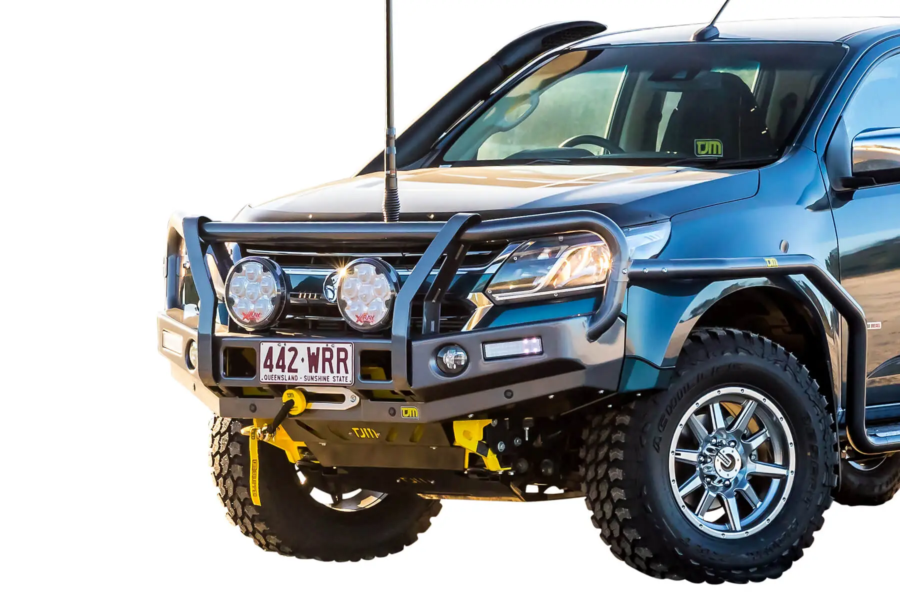 TJM OUTBACK BULL BAR BLACK STEEL