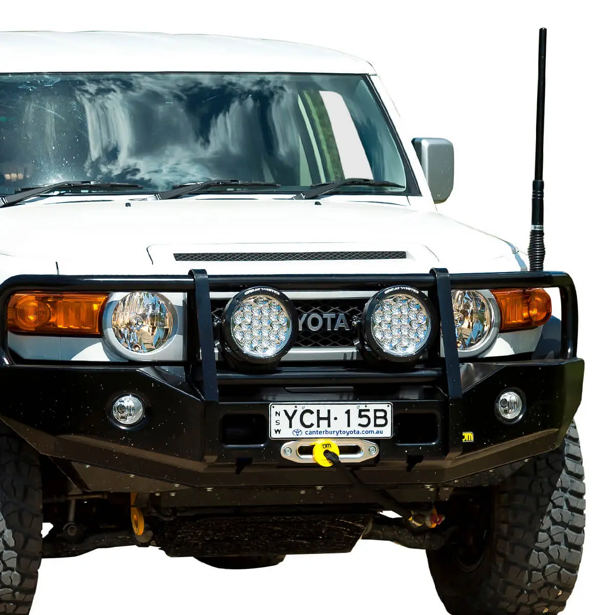 TJM OUTBACK BULL BAR BLACK STEEL