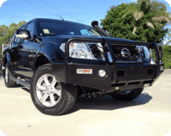 TJM OUTBACK BULL BAR BLACK STEEL