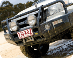 TJM OUTBACK BULL BAR BLACK STEEL
