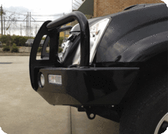 TJM OUTBACK BULL BAR BLACK STEEL