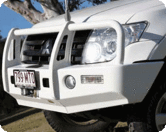 TJM OUTBACK BULL BAR BLACK STEEL