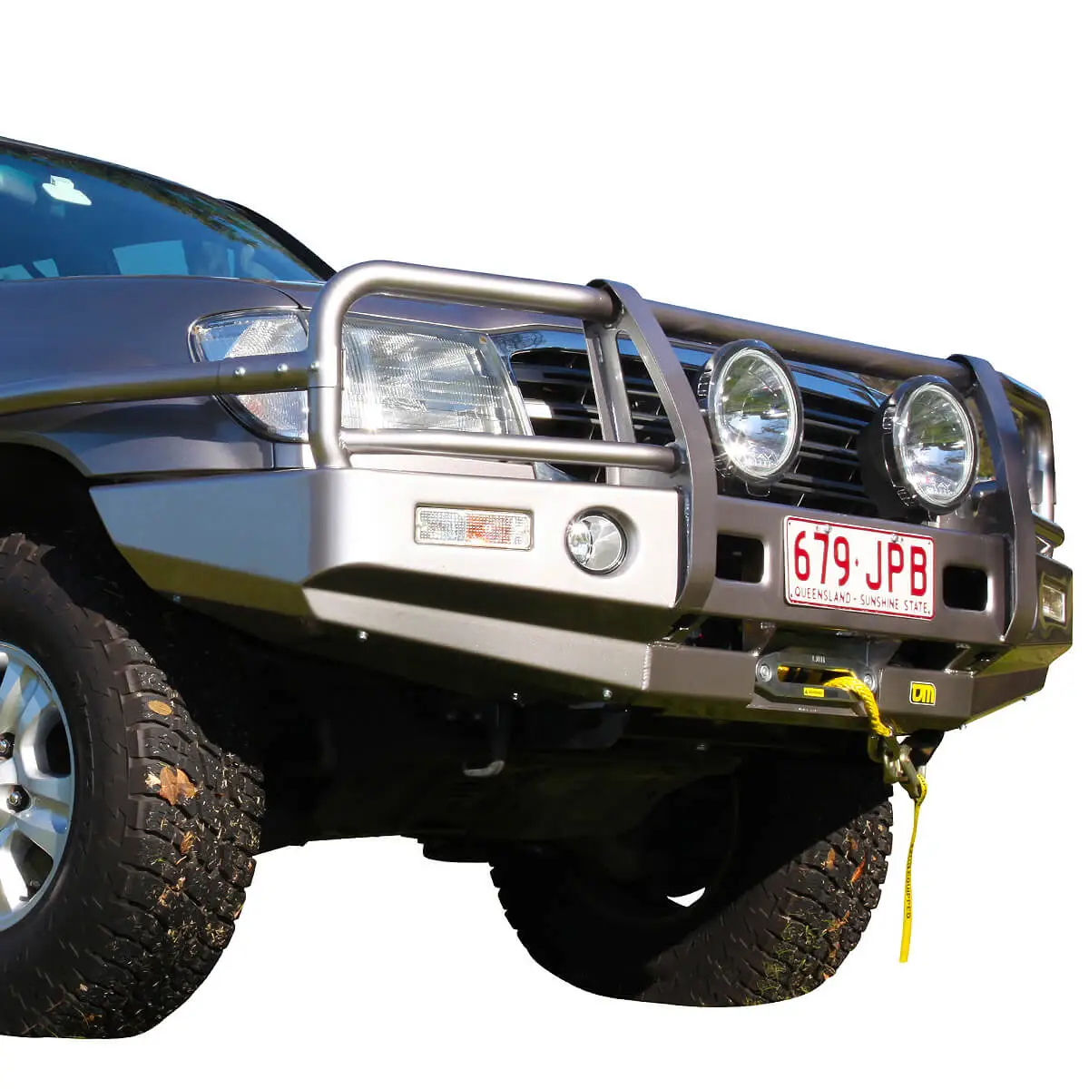 TJM OUTBACK BULL BAR BLACK STEEL