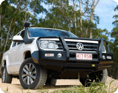 TJM OUTBACK BULL BAR BLACK STEEL