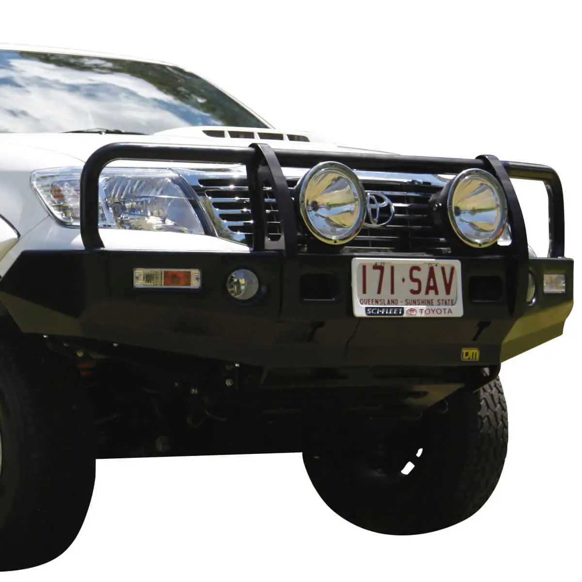 TJM OUTBACK BULL BAR BLACK STEEL