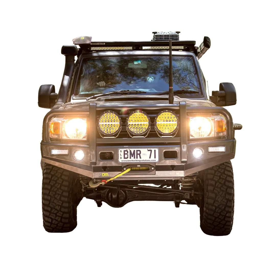 TJM OUTBACK BULL BAR BLACK STEEL