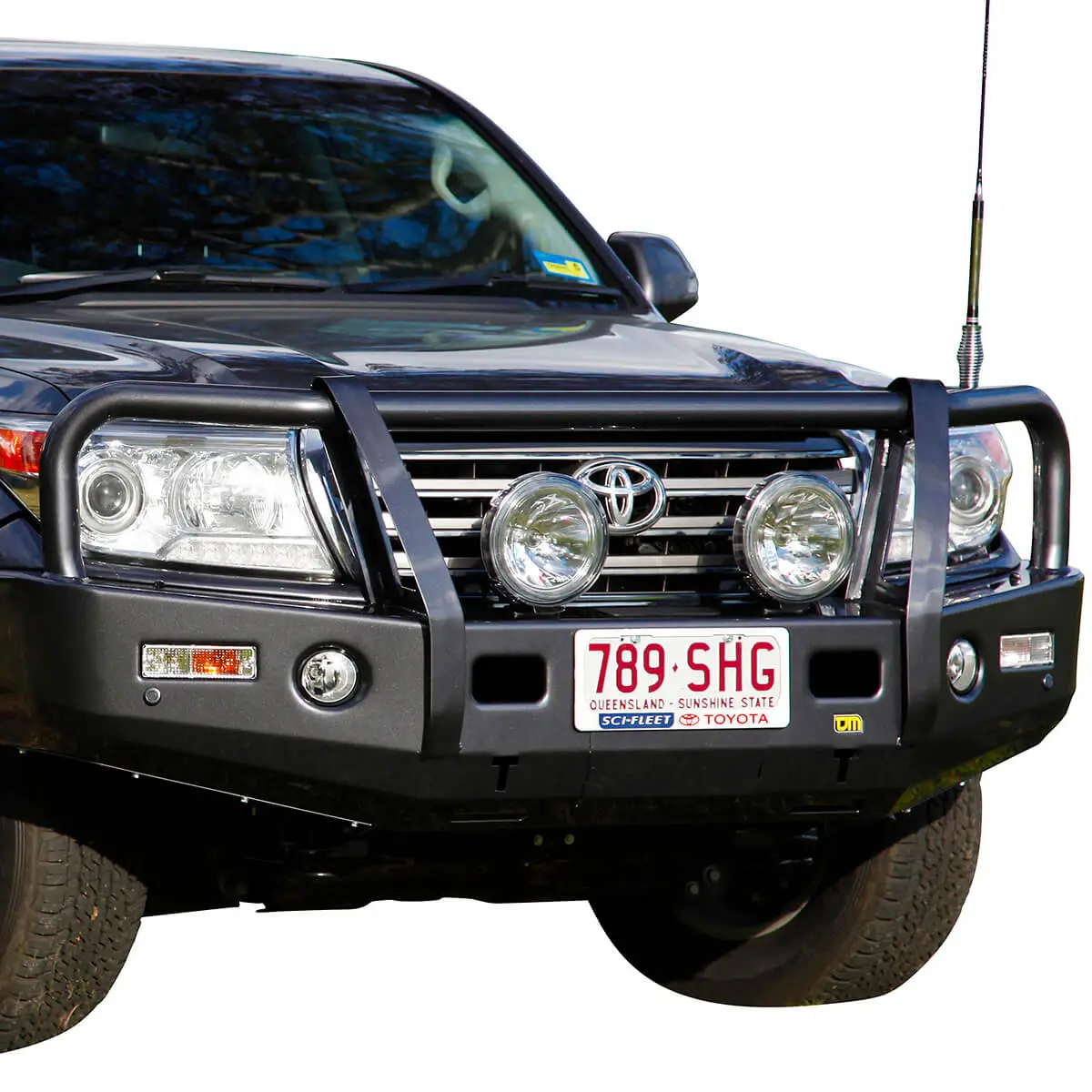 TJM OUTBACK BULL BAR BLACK STEEL