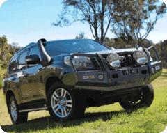 TJM OUTBACK BULL BAR BLACK STEEL