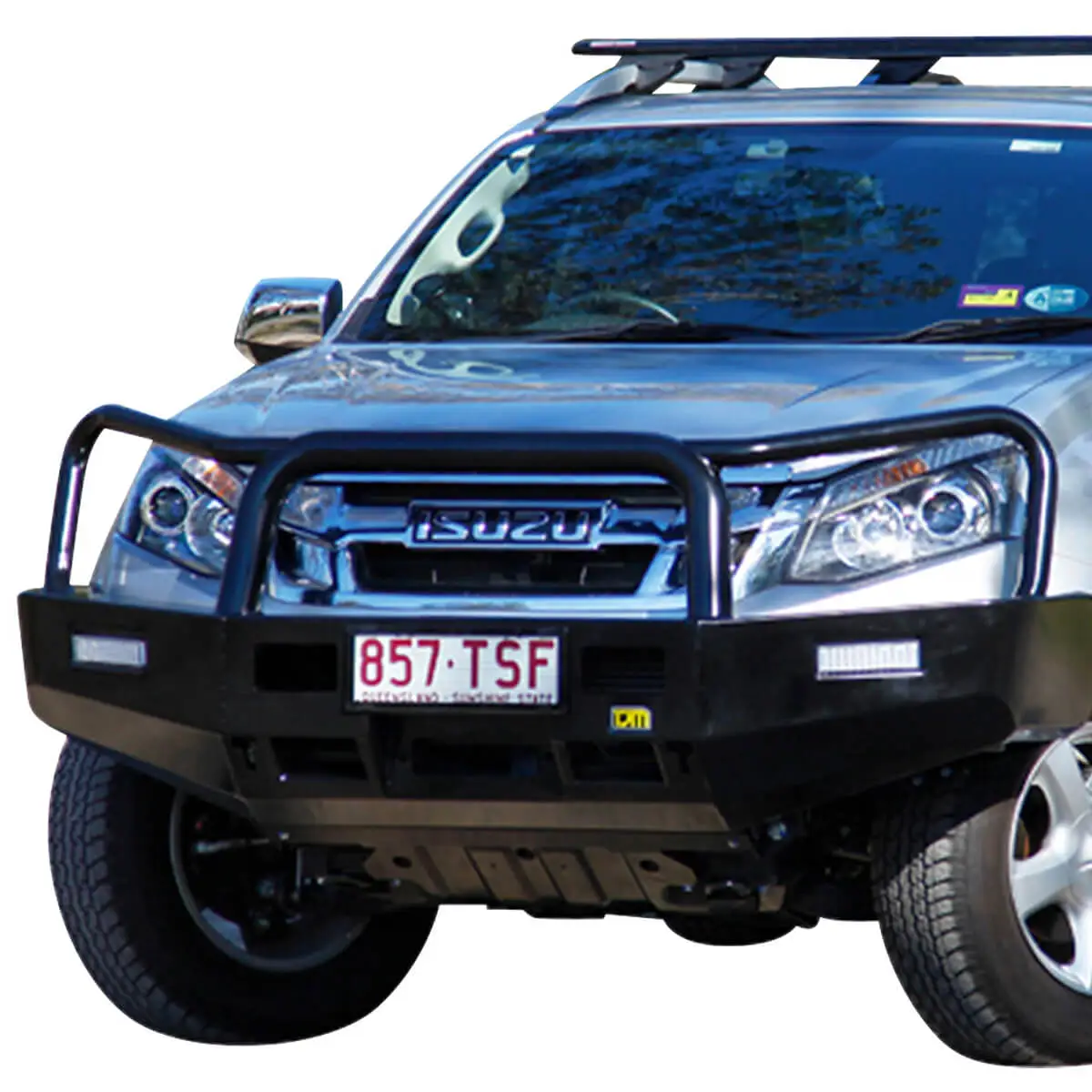 TJM TRADESMAN BULL BAR BLACK STEEL