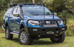 TJM TRADESMAN BULL BAR BLACK STEEL