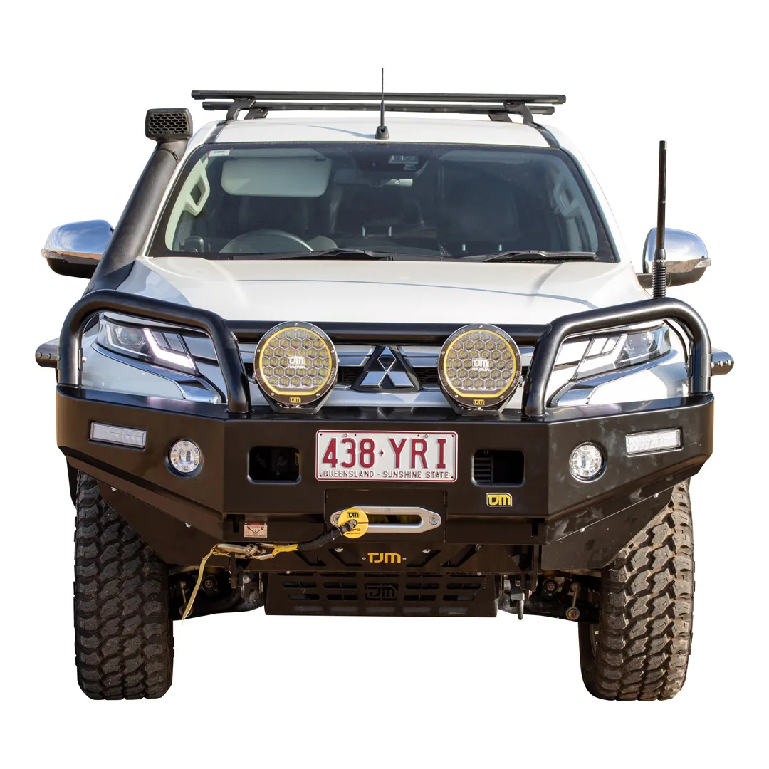 TJM TRADESMAN BULL BAR BLACK STEEL