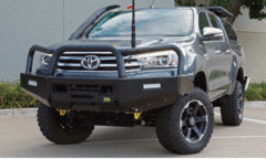 TJM TRADESMAN BULL BAR BLACK STEEL