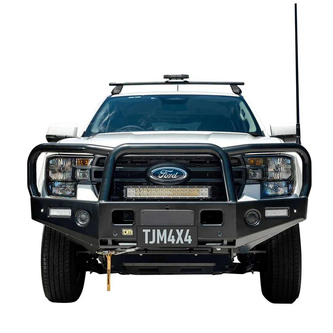 TJM TRADESMAN BULL BAR BLACK STEEL