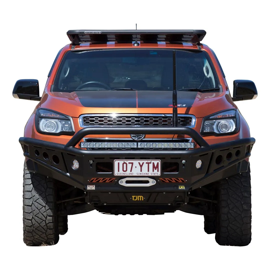 TJM CHASER BULL BAR BLACK STEEL