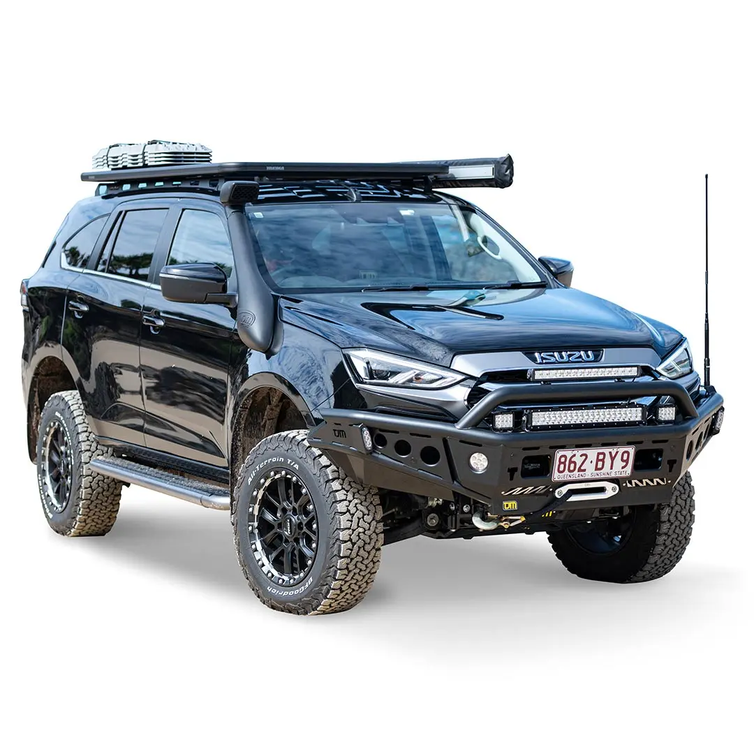 TJM CHASER BULL BAR BLACK STEEL