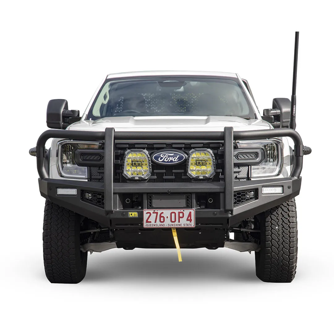 TJM OUTBACK BULL BAR BLACK STEEL