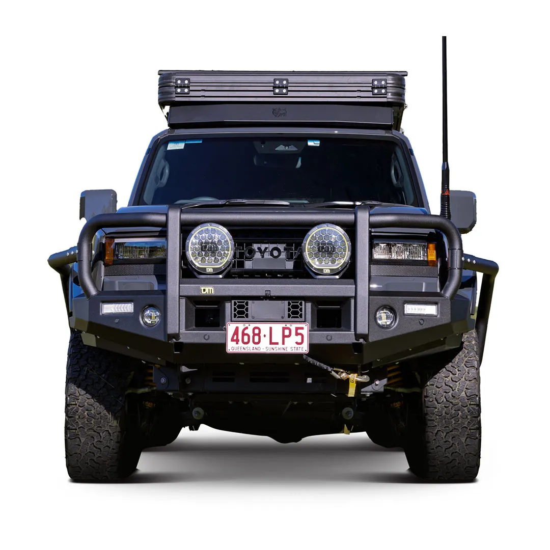 TJM OUTBACK BULL BAR BLACK STEEL