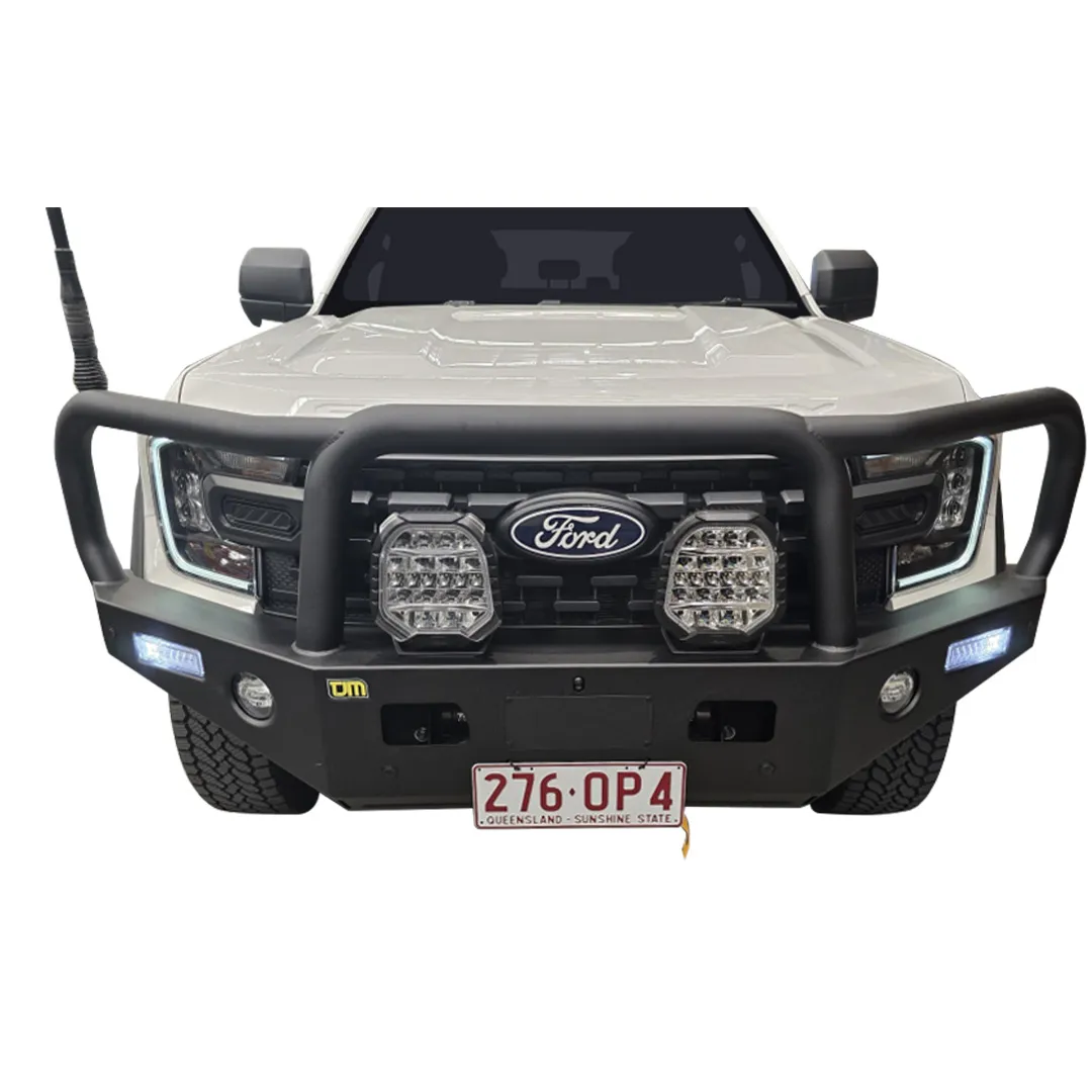 TJM TRADESMAN BULL BAR BLACK STEEL