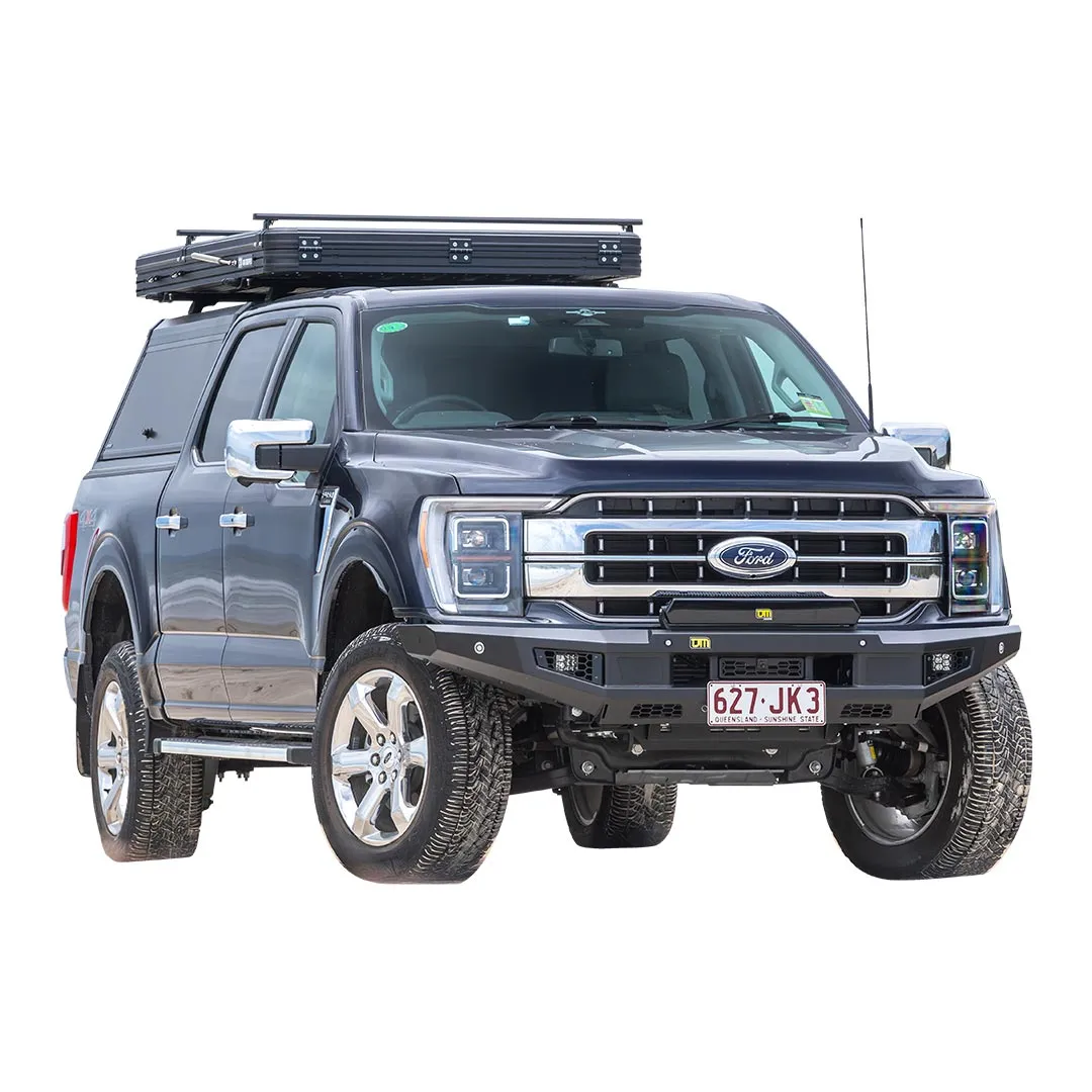 TJM VENTURER BULL BAR BLACK STEEL