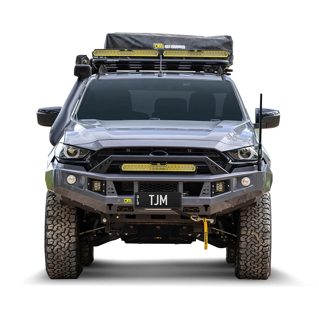 TJM VENTURER BULL BAR BLACK STEEL