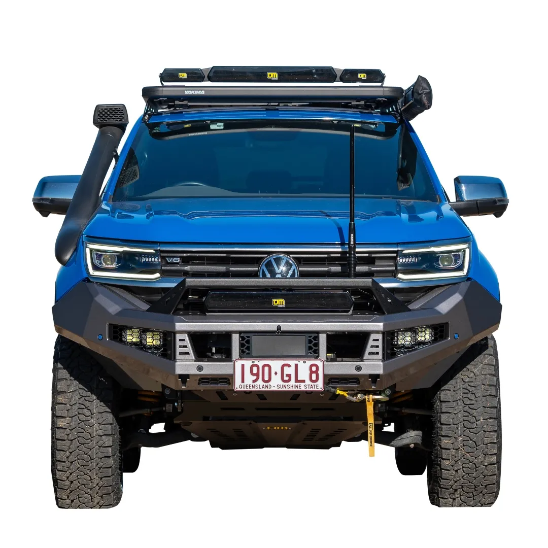 TJM VENTURER BULL BAR BLACK STEEL
