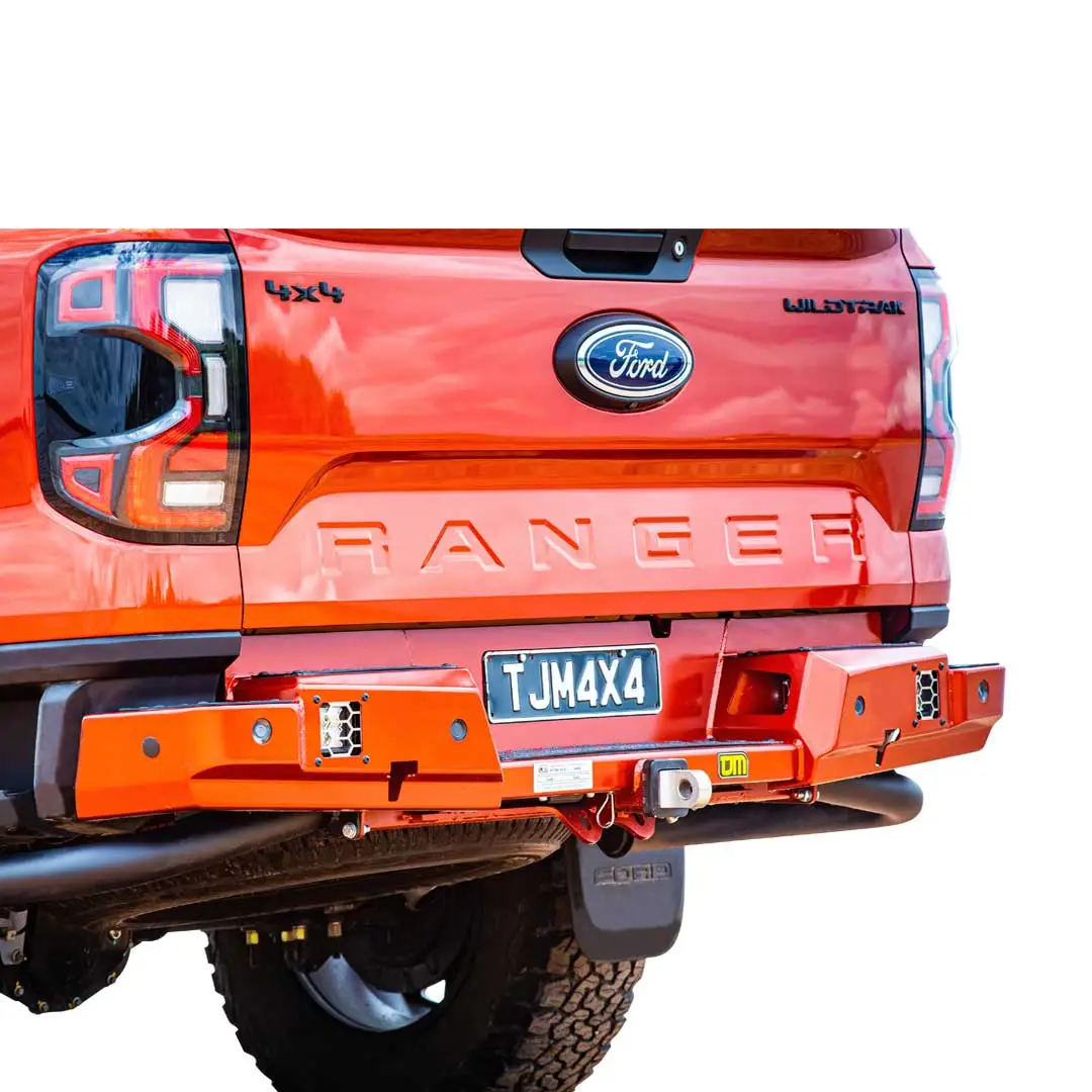 TJM REAR PROTECTION STEP TOWBAR BLACK STEEL