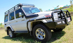 FLARE FRONT DELUXE FIBREGLASS BLACK PAIR