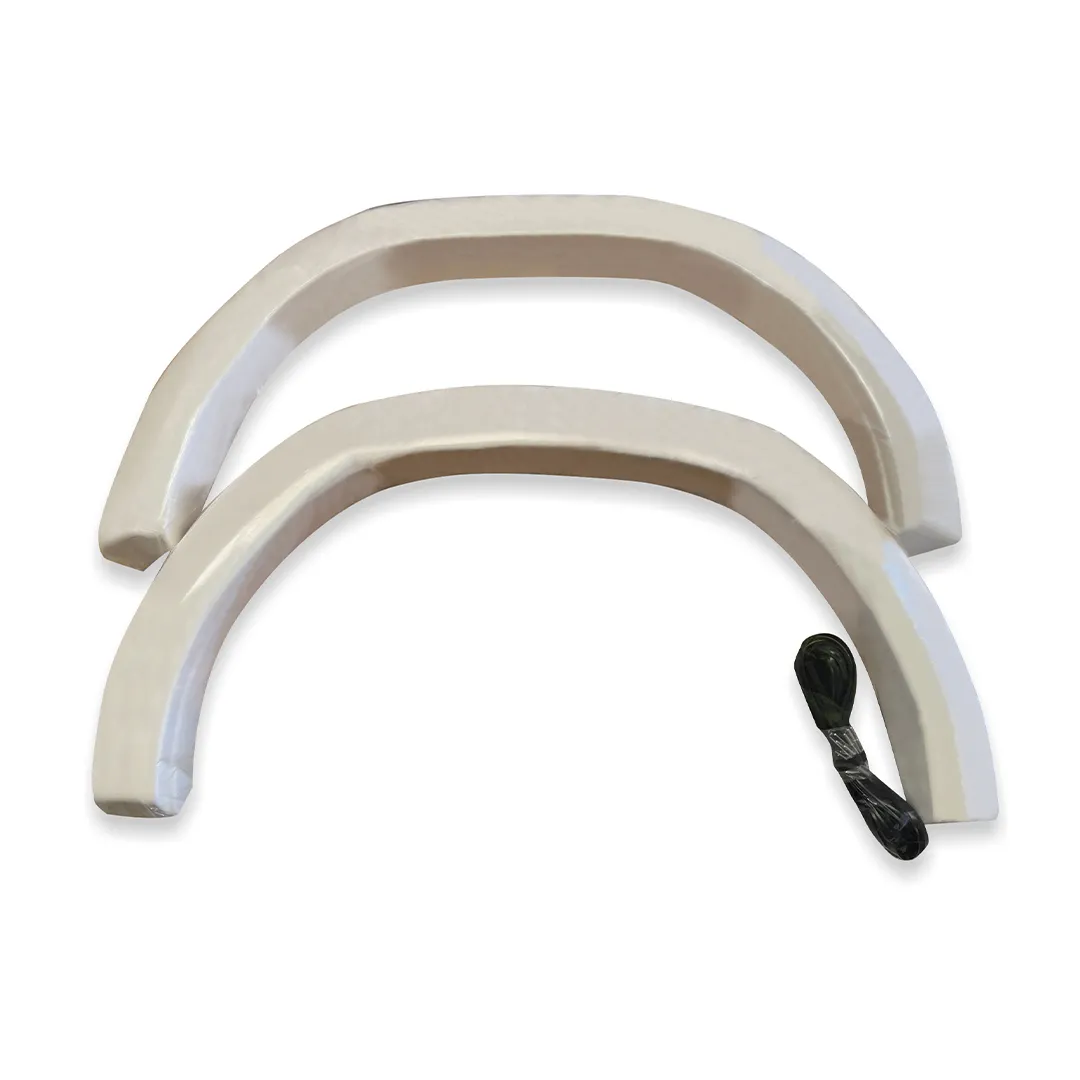 FLARE REAR DELUXE FIBREGLASS WHITE PAIR