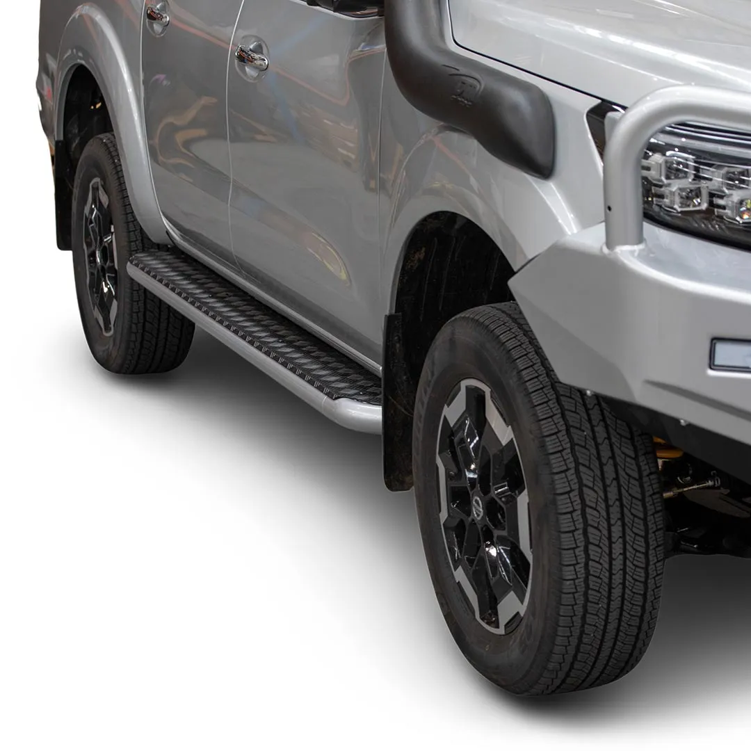 TJM SIDE STEPS MODULAR STEEL SAT BLACK 63MM