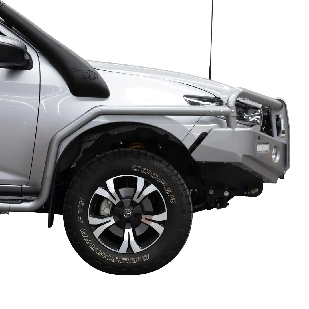 TJM SIDE BAR MODULAR STEEL SAT BLACK 63MM