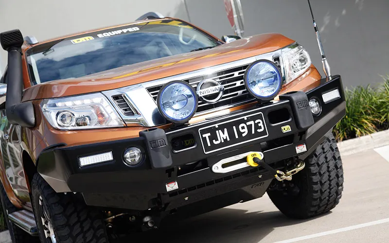 TJM FRONTIER BULL BAR BLACK STEEL