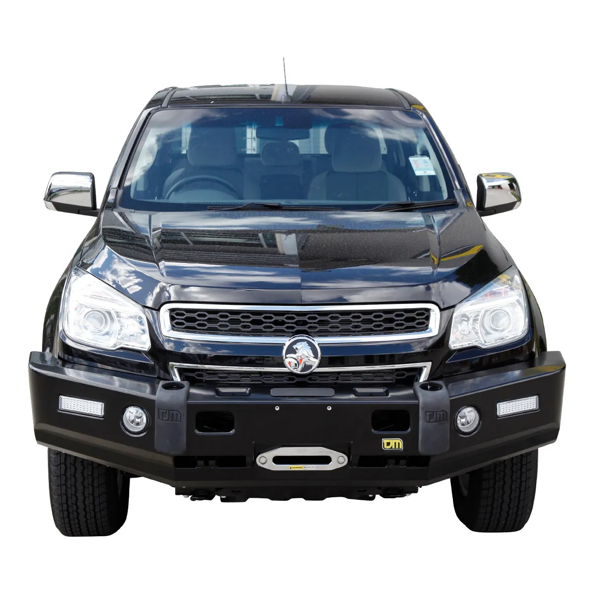 TJM FRONTIER BULL BAR BLACK STEEL