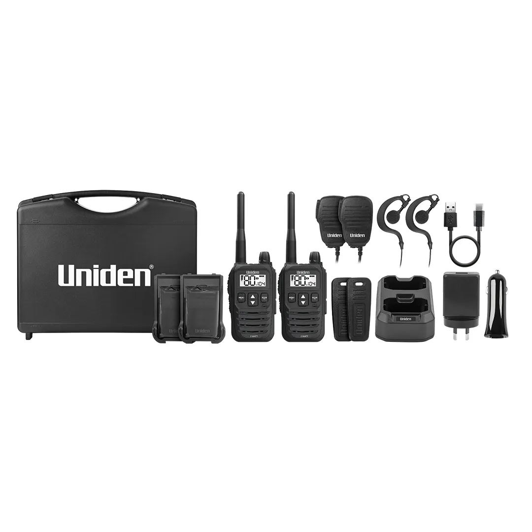 UNIDEN 80 CH 2 WATT UHF H/HELD TRADIE PK