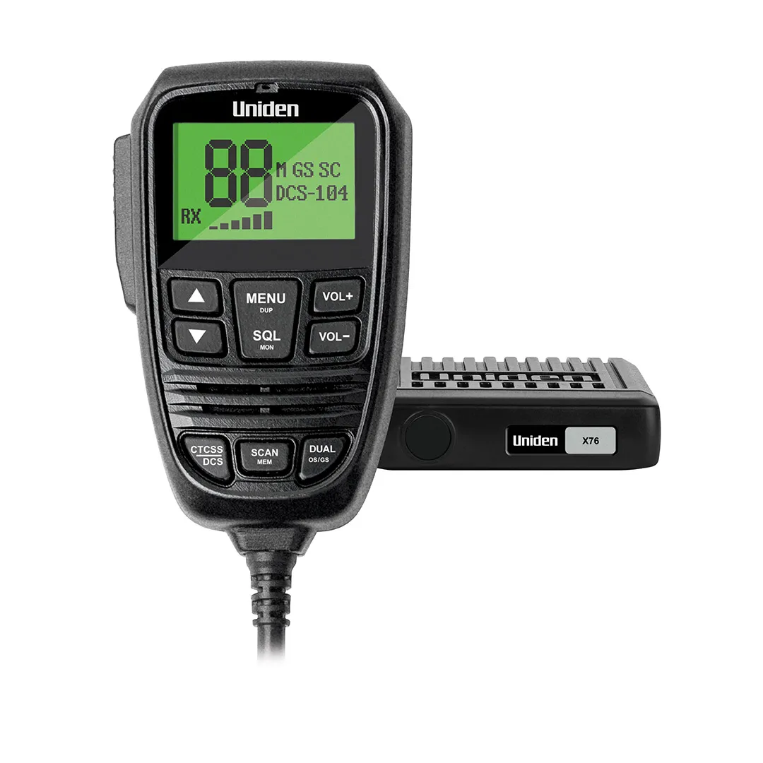 UNIDEN MINI COMPACT UHF CB MOBILE 5WATT 80CH REMOTE SPK MIC